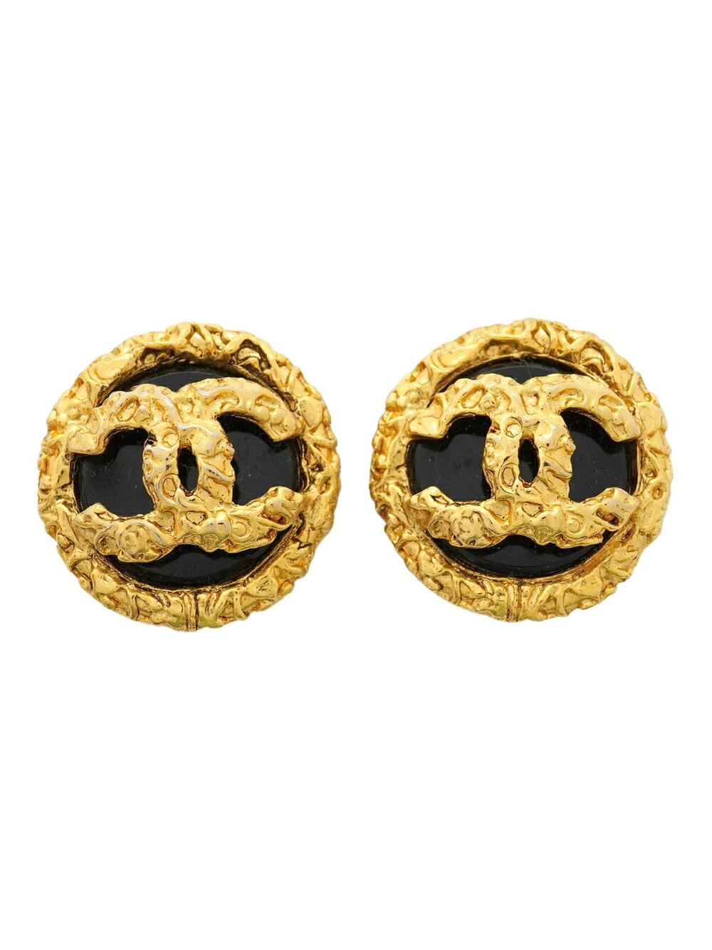 Chanel Cc Logo Circle Clip-On Earrings #357319C11B